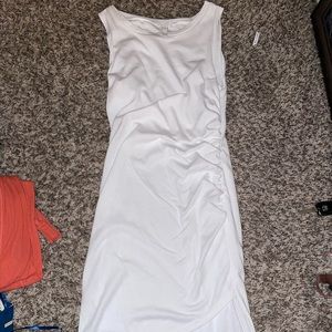 White fitted dress